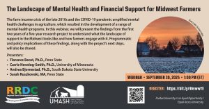 The Landscape of Mental Health and Financial Support for Midwest Farmers 